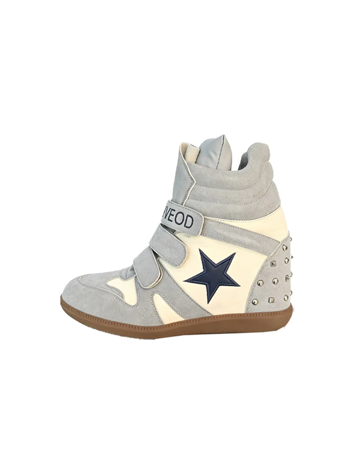 "Candy" Series Retro Y2K Cyber Colorful High Top Thick Sole Platform Wedge Sneakers, Unisex