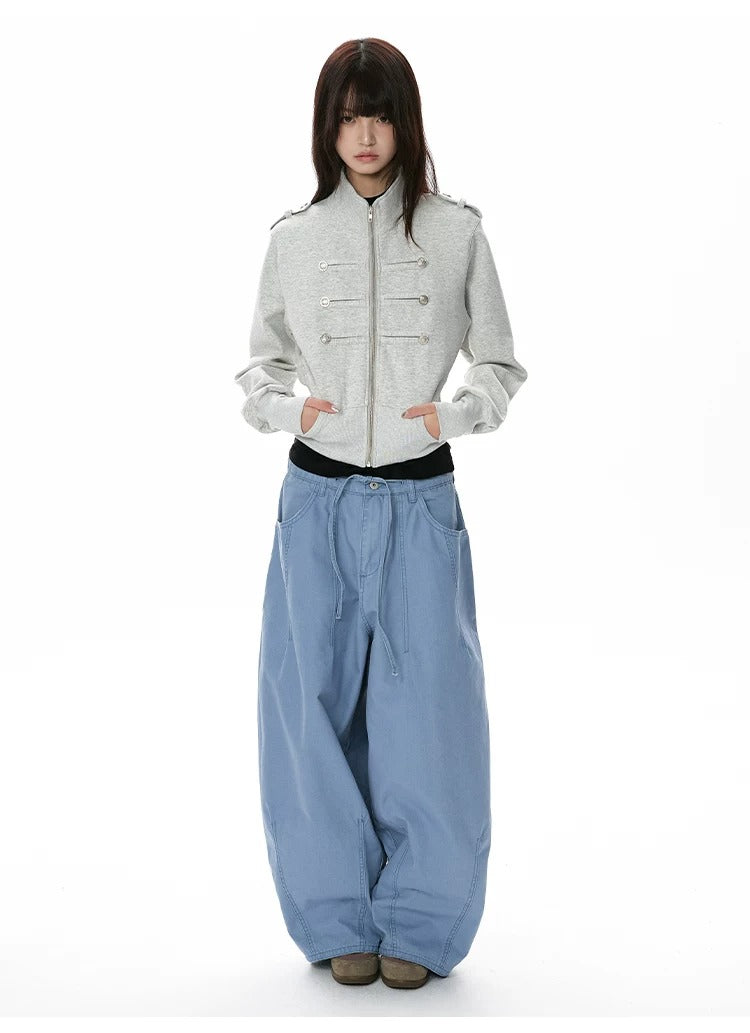 Sculpted Straight-Leg Utility Trousers