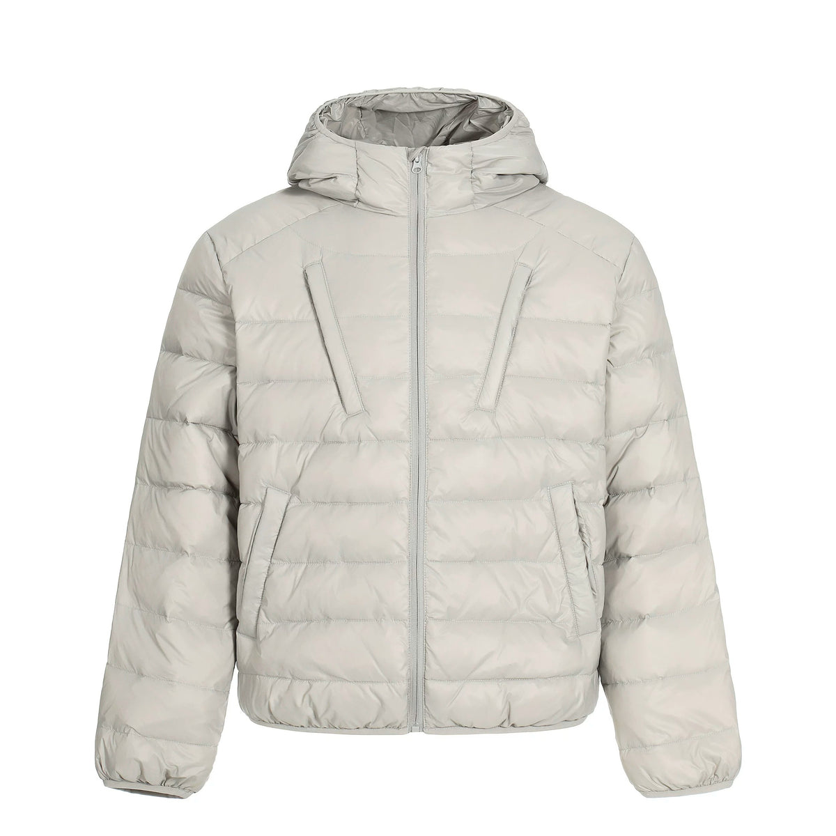 Minimal Quilted Hooded Puffer Jacket