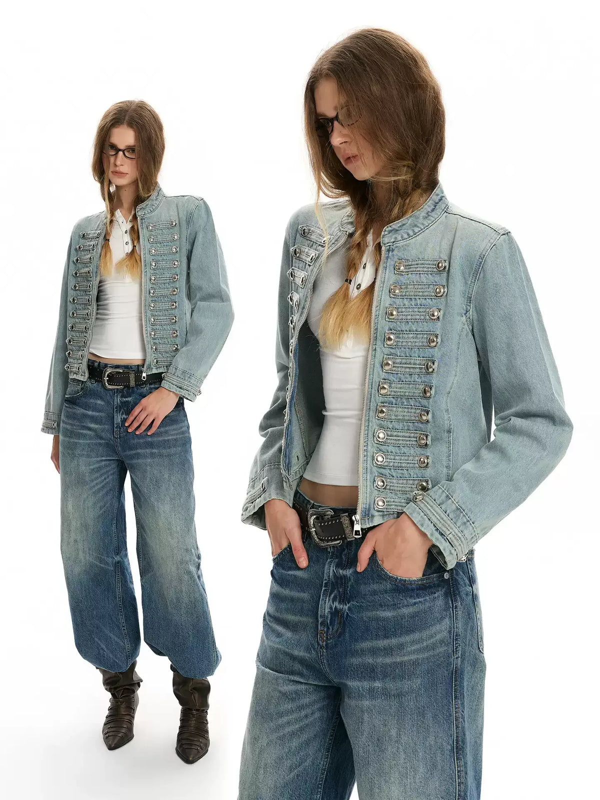 Napoleon Double-Breasted Denim Jacket