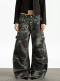 Double-Waist Camo Scimitar Cargo Pants