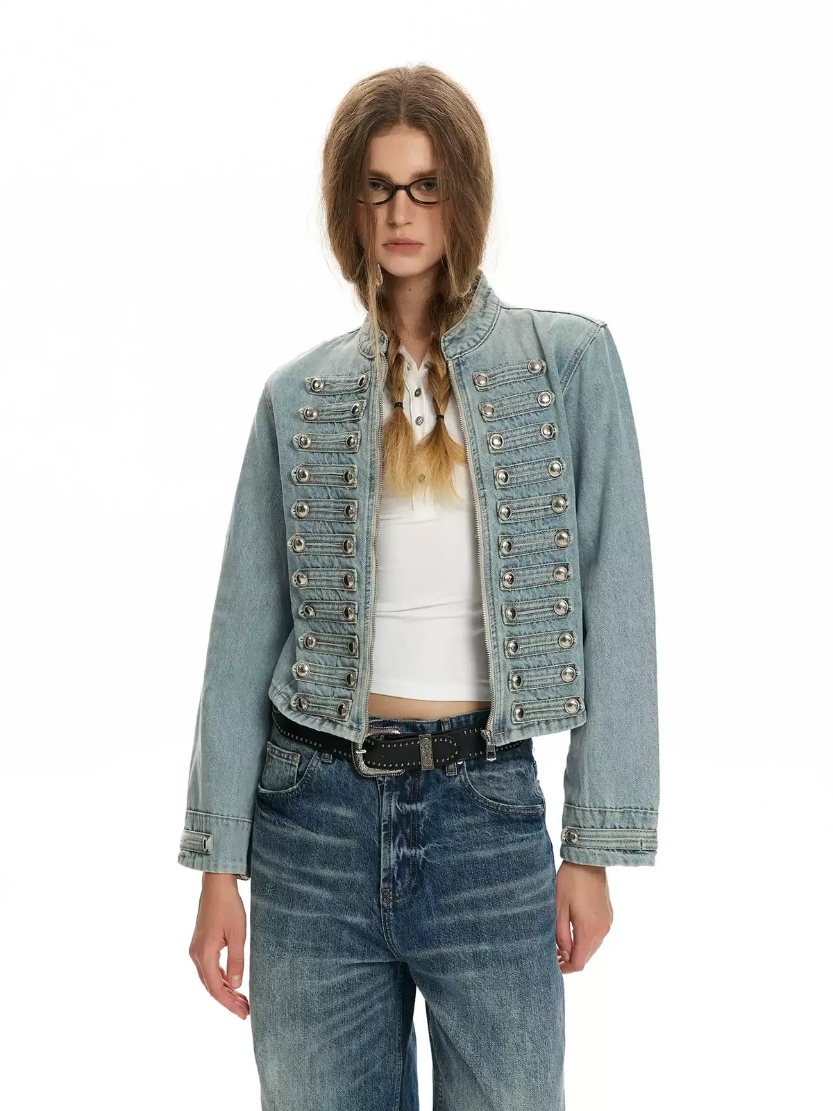 Napoleon Double-Breasted Denim Jacket