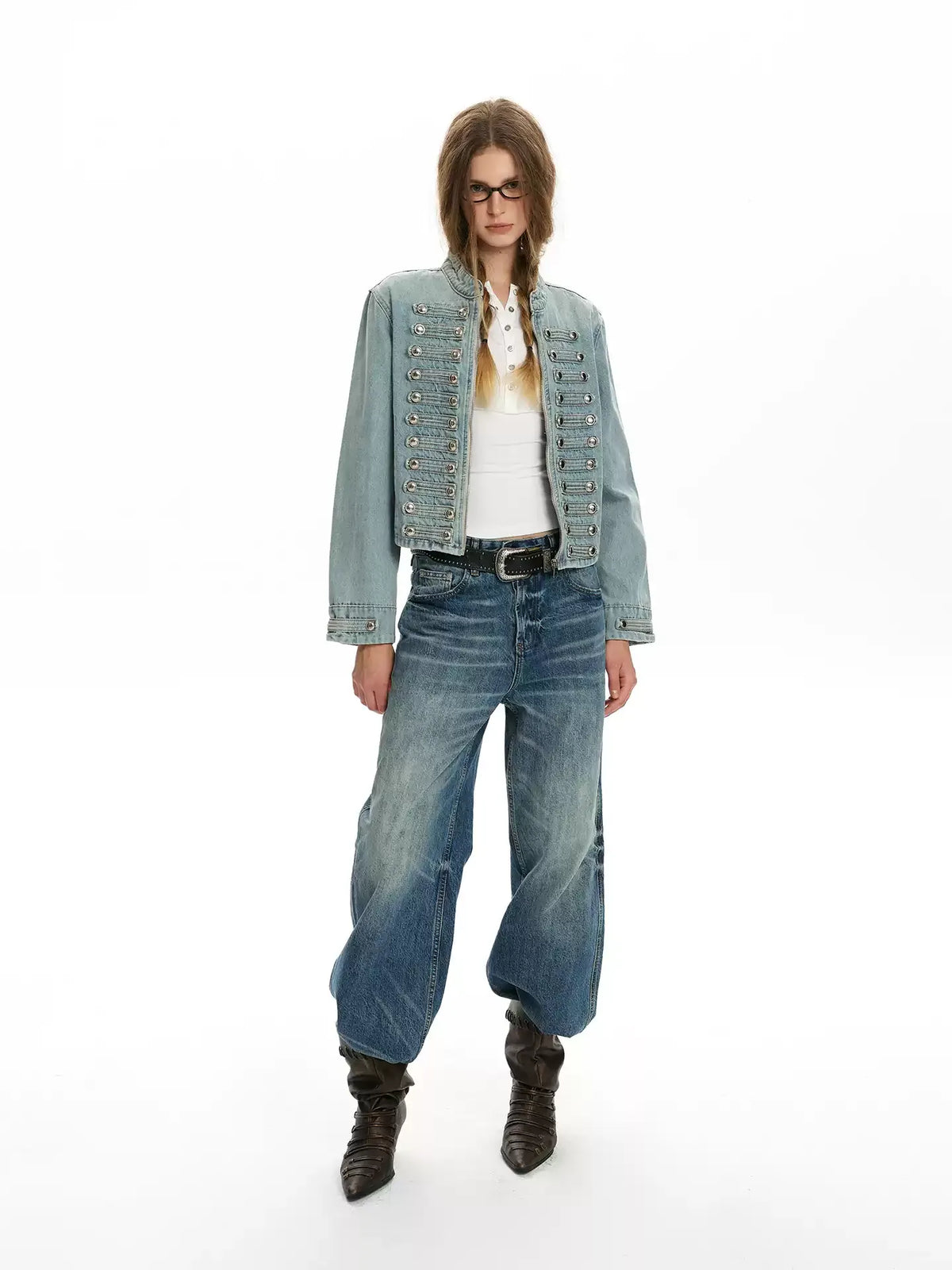 Napoleon Double-Breasted Denim Jacket
