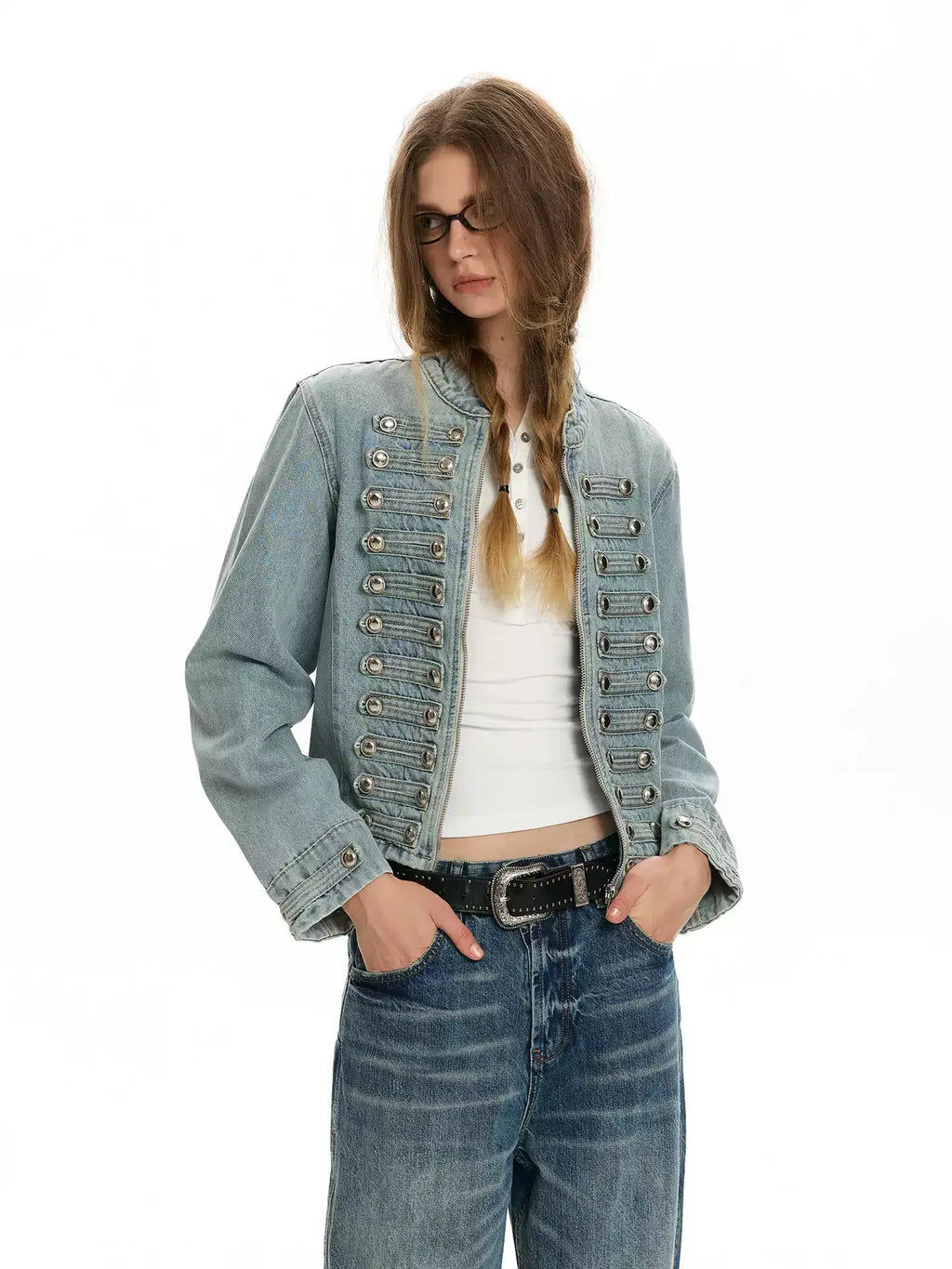 Napoleon Double-Breasted Denim Jacket