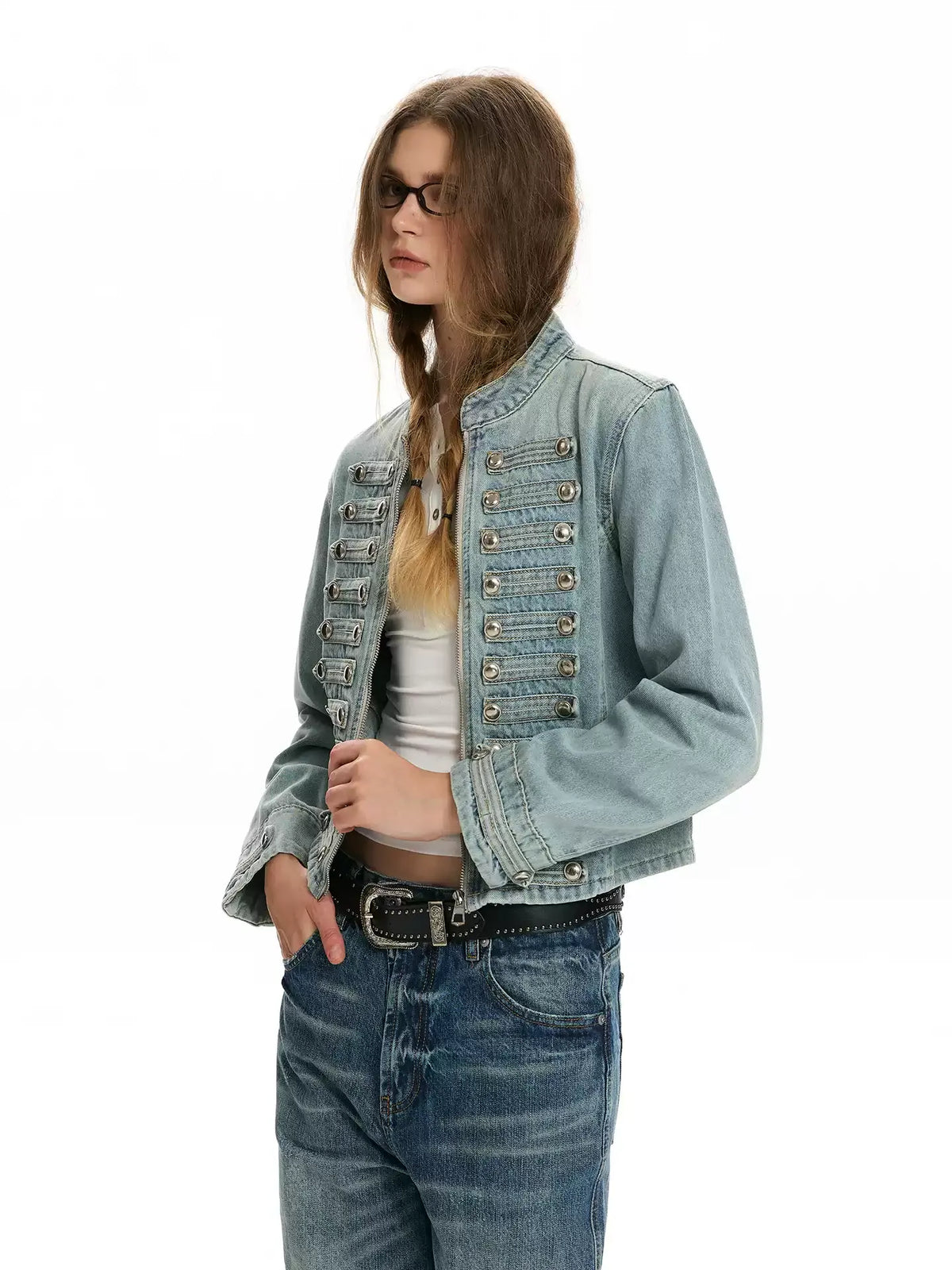 Napoleon Double-Breasted Denim Jacket