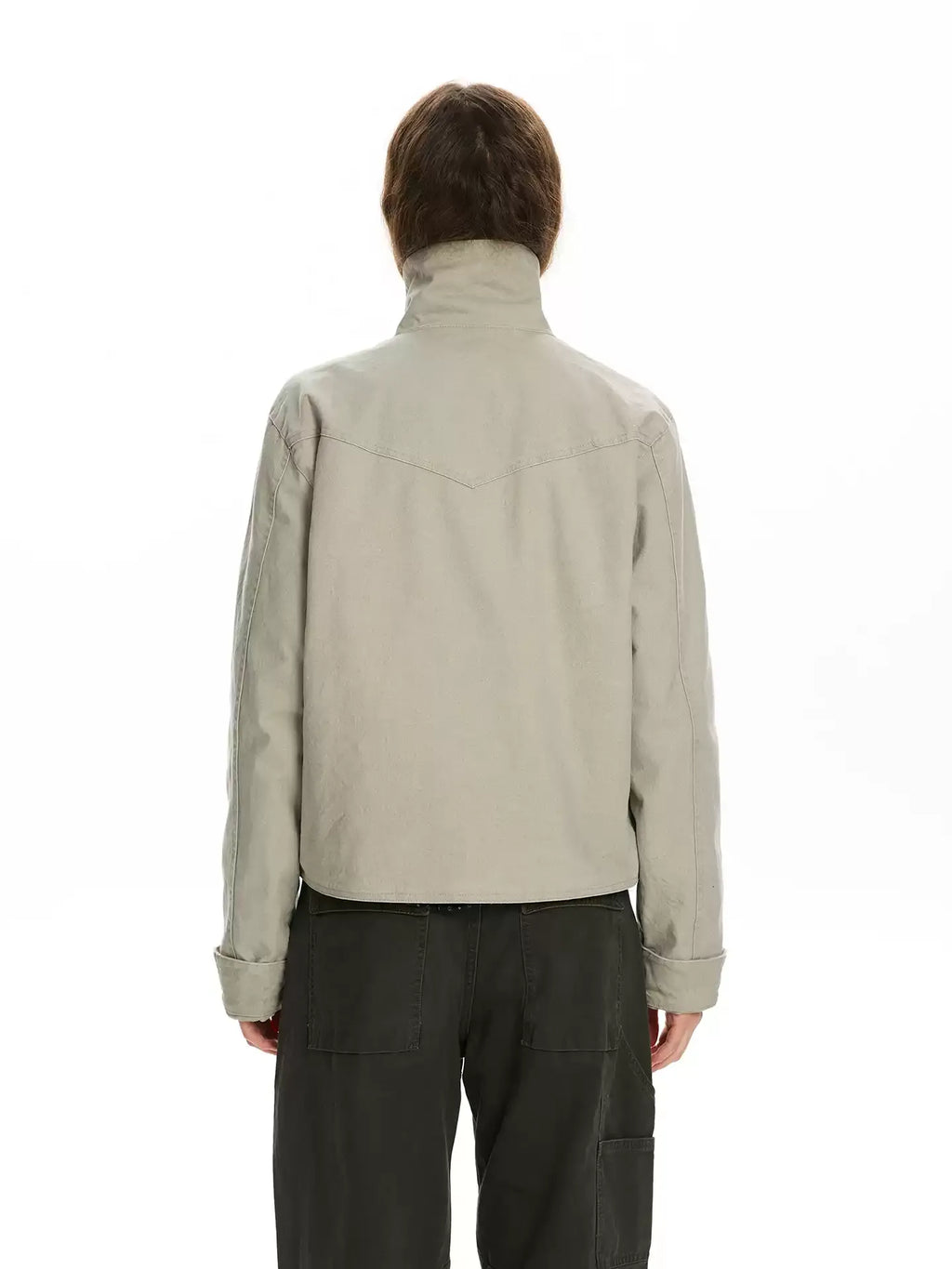 Vintage Napoleon Stand-Collar Utility Jacket