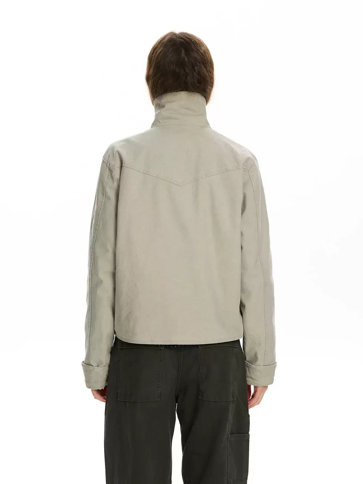 Vintage Napoleon Stand-Collar Utility Jacket